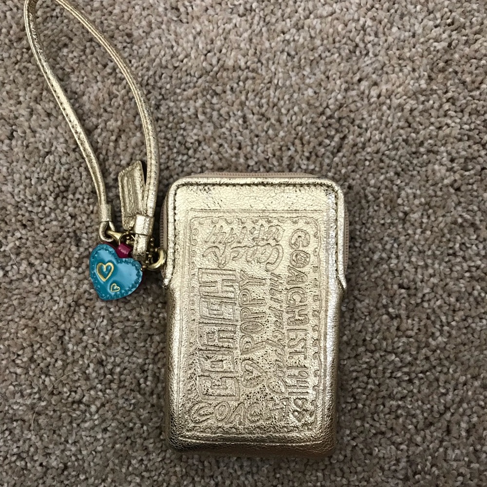 Metallic Golf Coach Wristlet